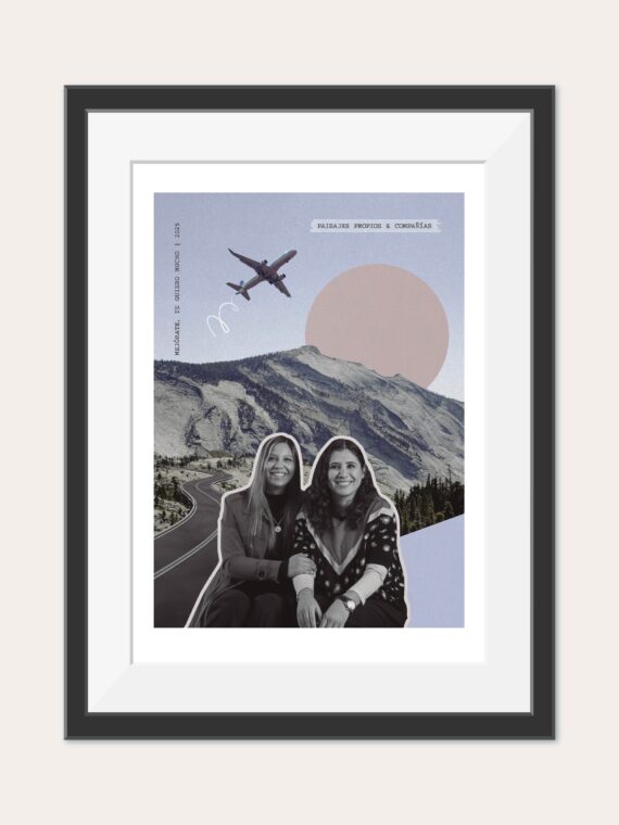 collage personalizado impreso con marco regalo con fotos